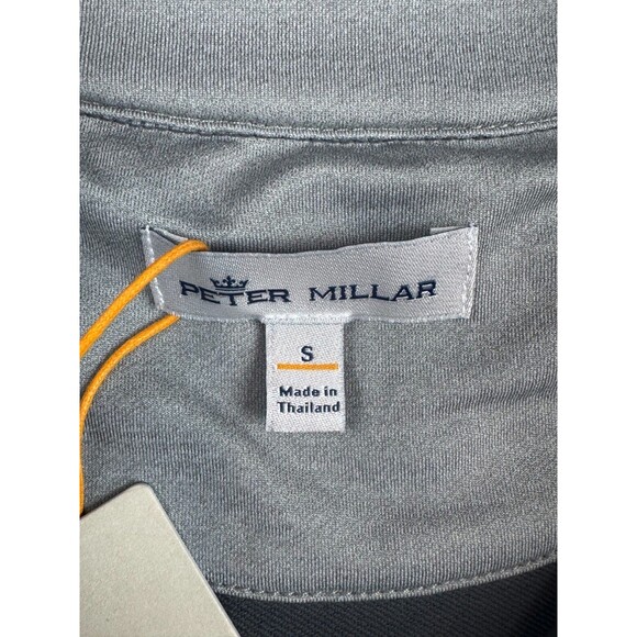 Peter Millar Golf Pullover Crown Sport US Open LACC 1/4 Zip S Gray MSRP $135 - Picture 7 of 12